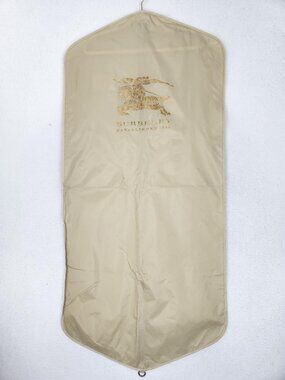 Burberry Beige Garment Bag Dust Suit Cover Travel Storage 23" Wide 50" Long